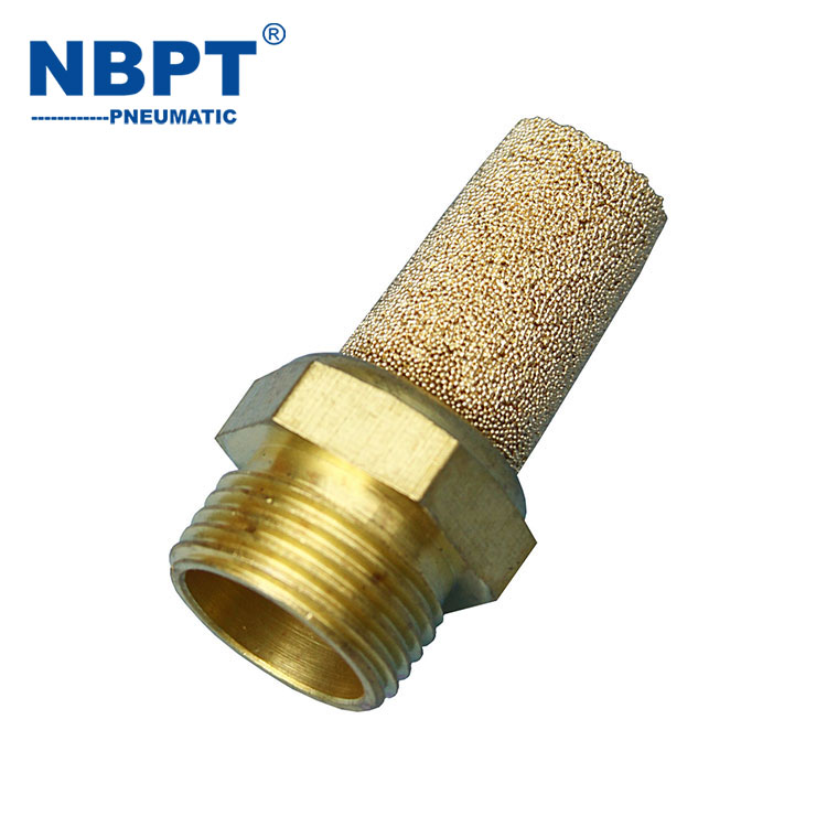 Pneumatic parts brass pneumatic silencers are being pushed to the market